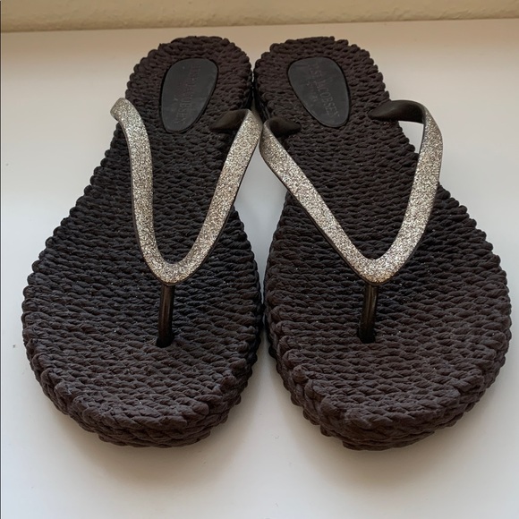 Ilse Jacobsen Flip-flops Glitter - Cub Brown Size 9 - Picture 2 of 8